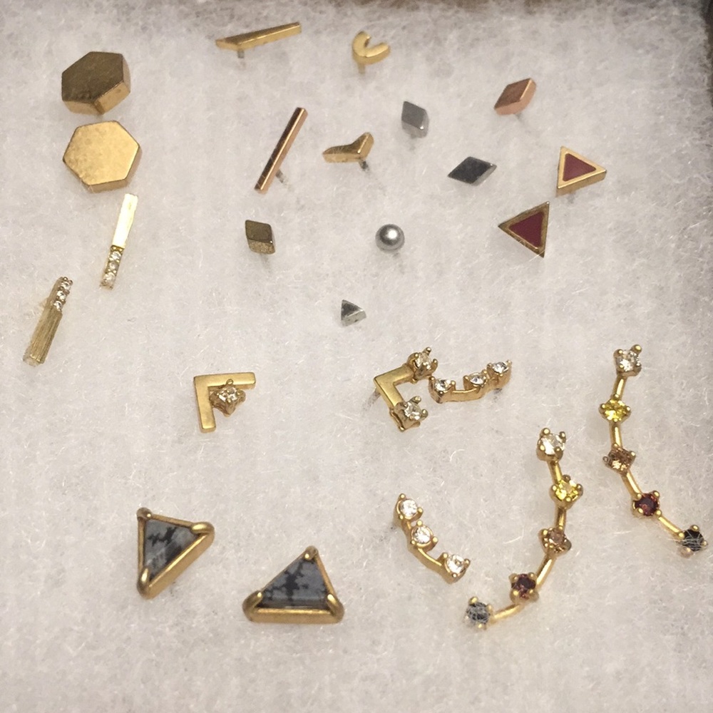 Multiple earrings